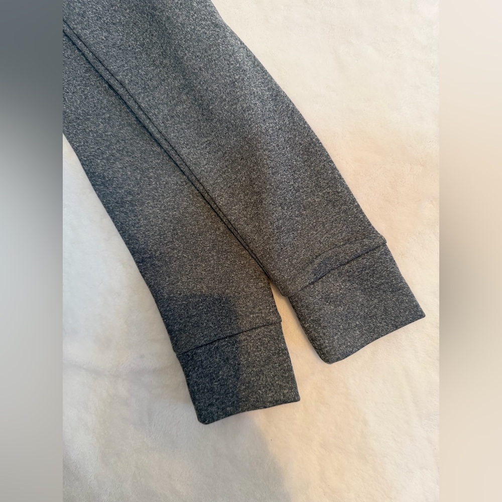 Nike Size M Dri-FIT Full Zip Hoodie Gray with Pink Swoosh Athletic Sweatshirt - Picture 11 of 13